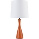 Oscar Boudoir Table Lamp - Carrot / White Linen