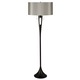 Soiree Floor Lamp - Antique Bronze / Pebble Silk Glow