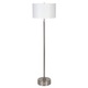Cancan Adjustable Floor Lamp - Brushed Nickel / White Linen