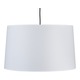 Weegee Pendant - Brushed Nickel / White Linen Weegee Pendant - Brushed Nickel / White Linen