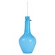 Capri Tall Pendant - Polished Nickel / Blue Capri Tall Pendant - Polished Nickel / Blue