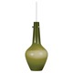 Capri Tall Pendant - Polished Nickel / Green Capri Tall Pendant - Polished Nickel / Green