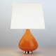 Capri Table Lamp - Orange / Polished Nickel / White Parchment