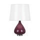 Capri Table Lamp - Purple / Polished Nickel / White Parchment