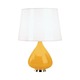 Capri Table Lamp - Yellow / Polished Nickel / White Parchment
