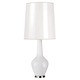 Capri Tall Table Lamp - White / Polished Nickel / White Parchment Capri Tall Table Lamp - White / Polished Nickel / White Parchment