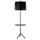 Meurice Tray Floor Lamp - Deep Patina Bronze / Black Parchment Meurice Tray Floor Lamp - Deep Patina Bronze / Black Parchment