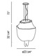 Cadena 5 Light Chandelier -  / 
