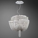 Cadena 8 Light Chandelier - Nickel / Nickel Strands Cadena 8 Light Chandelier - Nickel / Nickel Strands