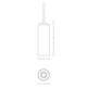 Simple Lines Small Adjustable Pendant - /