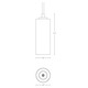 Simple Lines Medium Adjustable Pendant -  / 