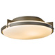 Banded Ceiling Flush Mount - Dark Smoke / Opal Banded Ceiling Flush Mount - Dark Smoke / Opal