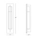 Axis Large Outdoor Wall Sconce - /