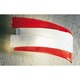Riflessi 13.39 IN Wall Sconce - Polished Chrome / Satin Crystal / Red