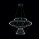 Strandelier II Suspension - Earth Black / Crystal Golden Teak