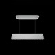 Inside / Out 3000K LED Linear Suspension - White / Crystal