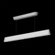 Inside / Out 3000K LED Linear Suspension - White / Crystal