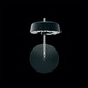 Inside / Out Round 4000K LED Wall Sconce - Black / Crystal