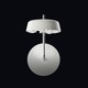 Inside / Out Round 4000K LED Wall Sconce - White / Crystal