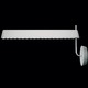 Inside / Out Linear 4000K LED Wall Sconce - White / Crystal