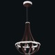 Crystal Empire 27 Inch 3000K LED Chandelier - Red Fox / Crystal