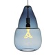 Capsian Grande Pendant - Satin Nickel / Steel Blue Capsian Grande Pendant - Satin Nickel / Steel Blue