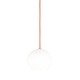 Cleo Pendant - Satin Nickel / White / Red Cord Cleo Pendant - Satin Nickel / White / Red Cord