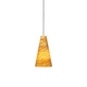 Taza Pendant - Satin Nickel / Amber Taza Pendant - Satin Nickel / Amber