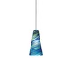 Taza Pendant - Satin Nickel / Blue / Green Taza Pendant - Satin Nickel / Blue / Green