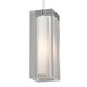 Jayden Grande Pendant - Satin Nickel / White / Clear Jayden Grande Pendant - Satin Nickel / White / Clear