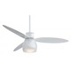 Uchiwa Fan - White / Etched Opal Uchiwa Fan - White / Etched Opal