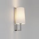 Riva 350 Wall Sconce - Polished Chrome / White