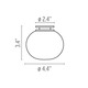 Mini Glo-Ball Wall / Ceiling Mount -  / 