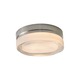 Fluid Round Wall / Ceiling Mount - Satin Nickel / Clear Fluid Round Wall / Ceiling Mount - Satin Nickel / Clear