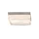 Fluid Square Wall / Ceiling Mount - Satin Nickel / Clear Fluid Square Wall / Ceiling Mount - Satin Nickel / Clear