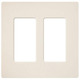 Satin Colors 2 Gang Wall Plate - Eggshell Satin Colors 2 Gang Wall Plate - Eggshell /