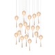 Bloom 17 Light Linear Suspension - Satin Nickel Bloom 17 Light Linear Suspension - Satin Nickel /