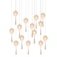 Bloom 14 Light Linear Suspension - Satin Nickel Bloom 14 Light Linear Suspension - Satin Nickel /