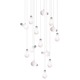 Bright Idea 14 Light Linear Suspension - Satin Nickel / White Bright Idea 14 Light Linear Suspension - Satin Nickel / White
