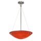 Neptune Chandelier - Satin Nickel / Red Neptune Chandelier - Satin Nickel / Red