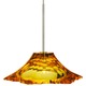 EZ Jack Peak Crystal Pendant - Satin Nickel / Amber EZ Jack Peak Crystal Pendant - Satin Nickel / Amber