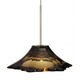 EZ Jack Peak Crystal Pendant - Satin Nickel / Cognac EZ Jack Peak Crystal Pendant - Satin Nickel / Cognac