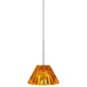 EZ Jack Ridge Crystal Pendant - Satin Nickel / Amber EZ Jack Ridge Crystal Pendant - Satin Nickel / Amber