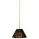 EZ Jack Ridge Crystal Pendant - Satin Nickel / Cognac EZ Jack Ridge Crystal Pendant - Satin Nickel / Cognac