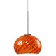 EZ Jack Nautilus Pendant - Satin Nickel / Lava