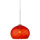 EZ Jack Nautilus Pendant - Satin Nickel / Red