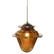EZ Jack Acorn Pendant - Satin Nickel / Amber