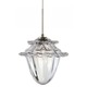 EZ Jack Acorn Pendant - Satin Nickel / Clear