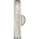 Jazz Venti Crystal Wall Sconce - Polished Chrome / Clear