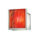 Avenue Open Wall Sconce - Satin Nickel / Red Avenue Open Wall Sconce - Satin Nickel / Red